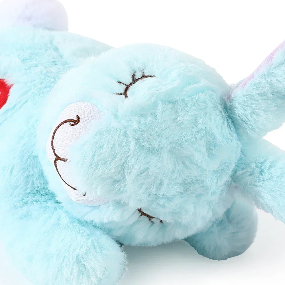 Bunny Plush Dog Heartbeat Toy Puppy Anxiety Relief Calming Sleep Aid Comfort Pillow for Crate Training Small Puppies