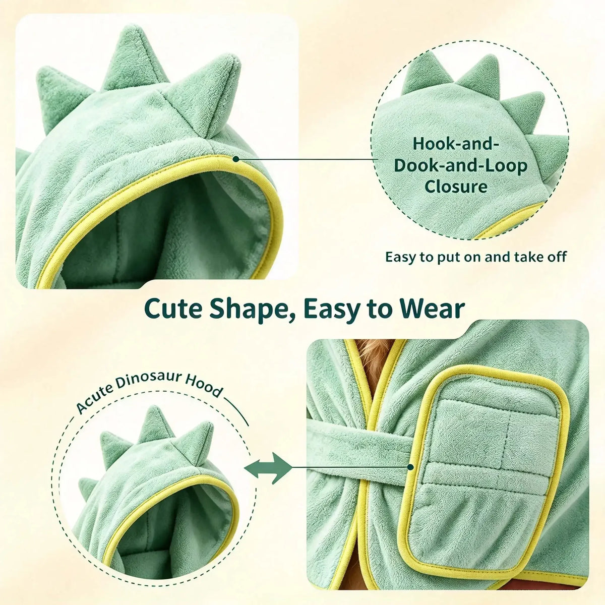 Pet Bathrobe for Small & Medium Dogs, Soft Absorbent Towel Robe, Full Wrap, Teddy Schnauzer, Pet Supplies