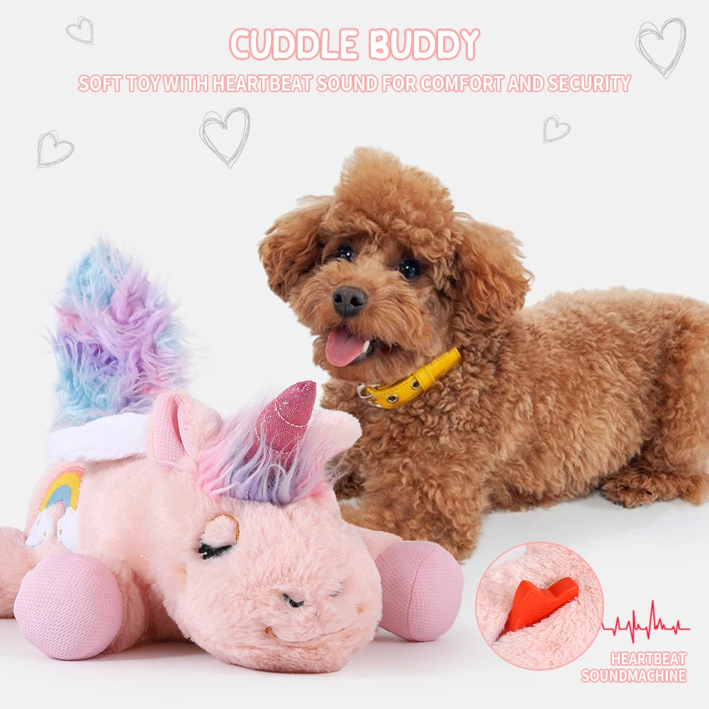 Plush Puppy Heartbeat Toys, Birthday Gifts, Rich Dog Puzzle Toys, Behavior Training, 16 Christmas