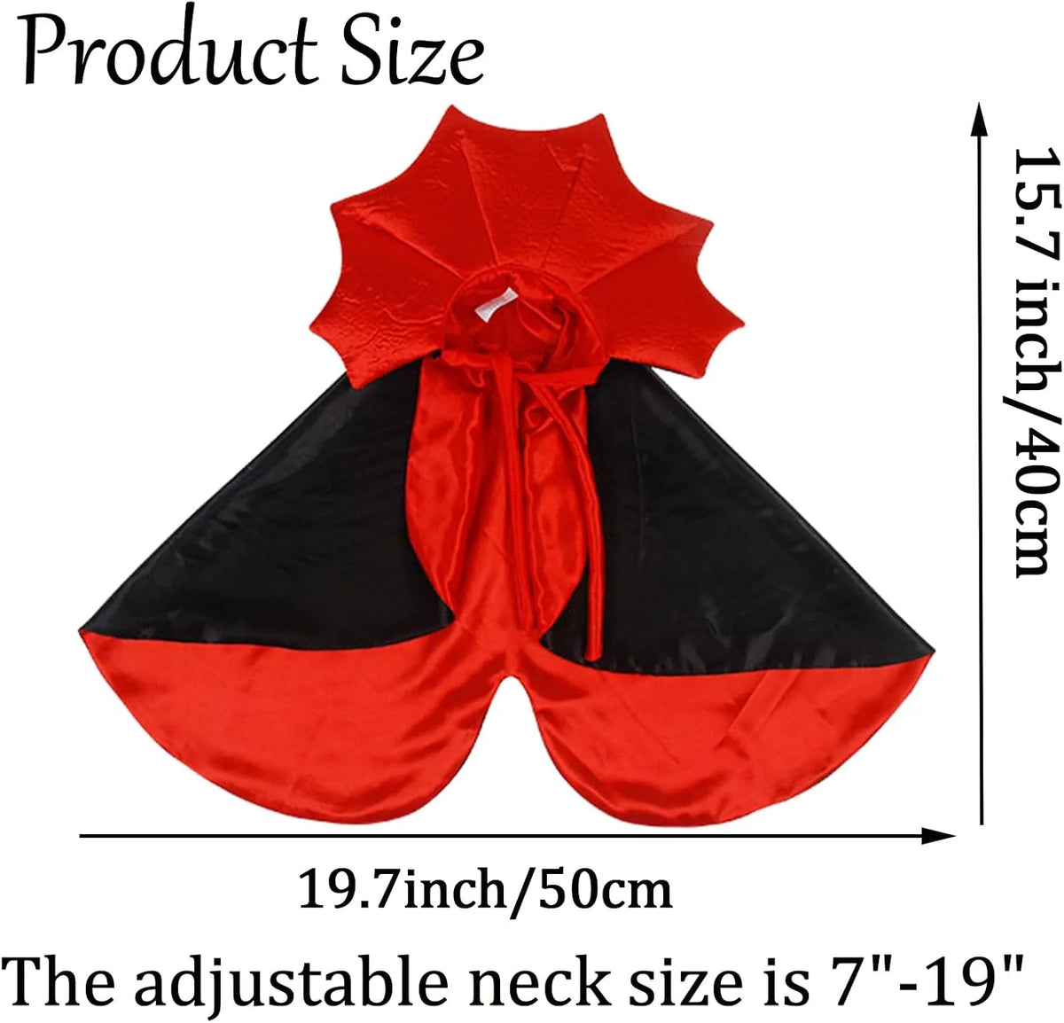 Dog Cat Halloween Costume,Vampire Devil Cape Cloak Pet Costume for Cats Dogs Halloween Costume Party Supply