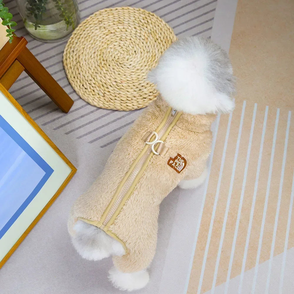 Fleece Dog Sweaters for Small Dogs Boy Girl Dog Clothes Winter Warm Pet Pajamas Pjs Jumpsuit Dog Outfits Onesies for Chihuahua