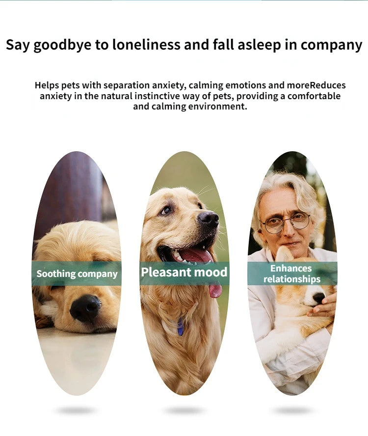 IFOYO Pet Heartbeat Puppy Behavioral Training Dog Plush Pet Comfortable Snuggle Anxiety Relief Sleep Aid Doll Durable Drop Ship