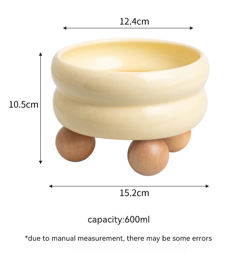 Small Dogs Ceramic Bowl Nordic Cat Food Water Feeders Cute Pet Feeding Supplies Puppy Kitten Drinking Eating Accessories