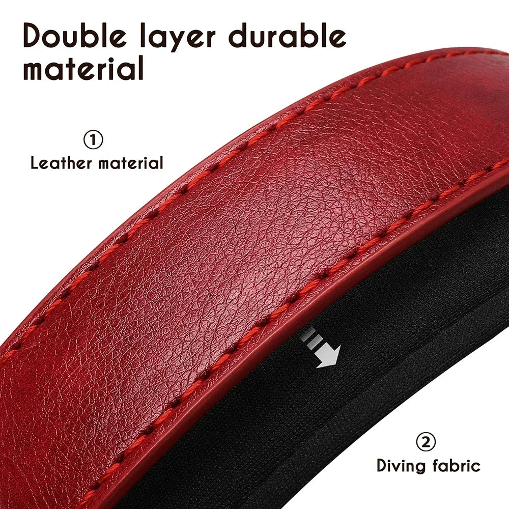 Custom Leather Dog Collar Soft Padded Dog Collars Personalized Pet ID Necklace Free Engraved Name Paw For Small Medium Dogs Pug