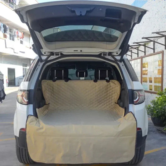 Dog Car Seat Cover Pet Travel Dog Carrier Car Trunk Mat Waterproof Trunk Mat Cargo Liner for Dogs Washable Car Accessories