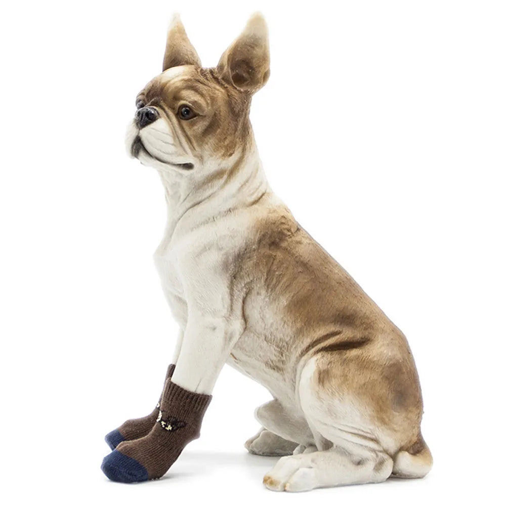 2XL-5XL Large Dogs Traction Control Cotton Socks Indoor Dog Nonskid Knit Socks for Labrador Pitbull Rottweiler German shepherd