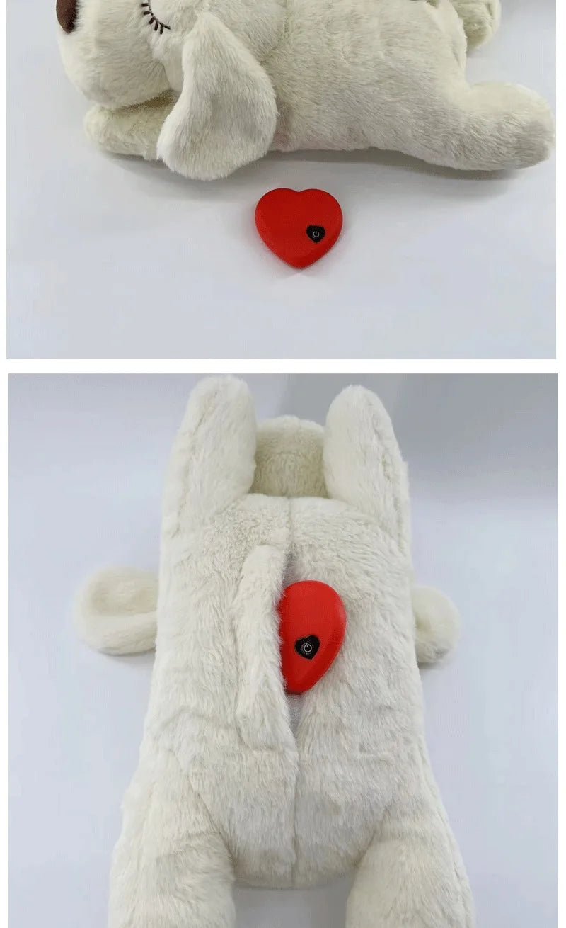 Pet Anxiety Relief Sleep Toy, Dog Interactive Plush Heartbeat Toy, Cat Soothing Companion Toy, Pet Stuffed Toy