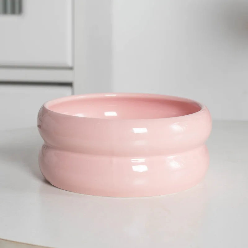 Small Dogs Ceramic Bowl Nordic Cat Food Water Feeders Cute Pet Feeding Supplies Puppy Kitten Drinking Eating Accessories