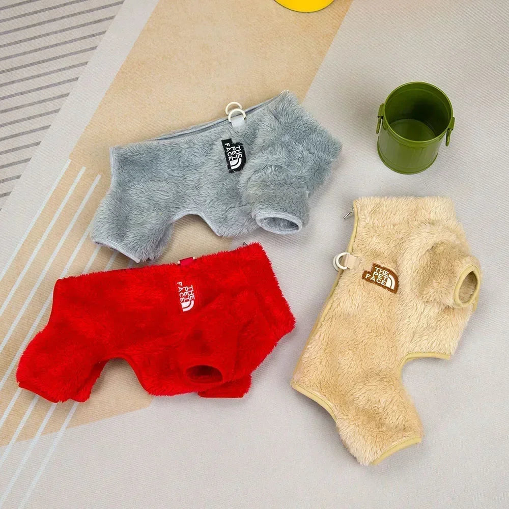 Fleece Dog Sweaters for Small Dogs Boy Girl Dog Clothes Winter Warm Pet Pajamas Pjs Jumpsuit Dog Outfits Onesies for Chihuahua