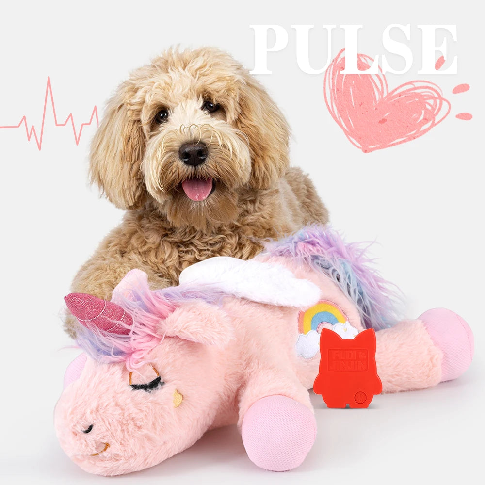 et Heartbeat Sloth Plush Toy Dog Anxiety Relief Puppy Sleep Companion Soft Stuffed Toy for Separation Stress