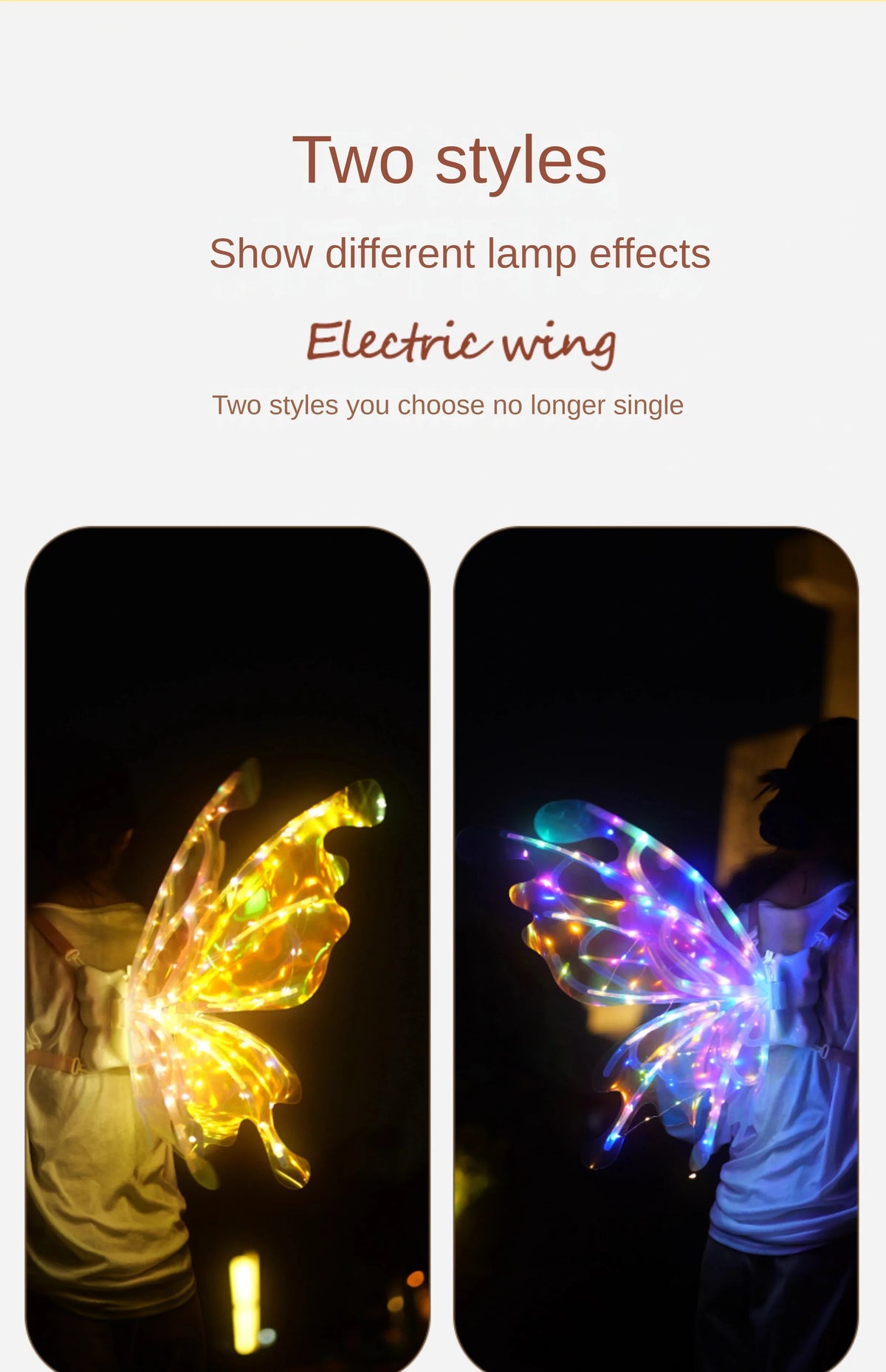 Dog Butterfly Wings Pet Glowing Wings Puppy Summer Clothes Decorative Samoyed Husky Medium Dogs