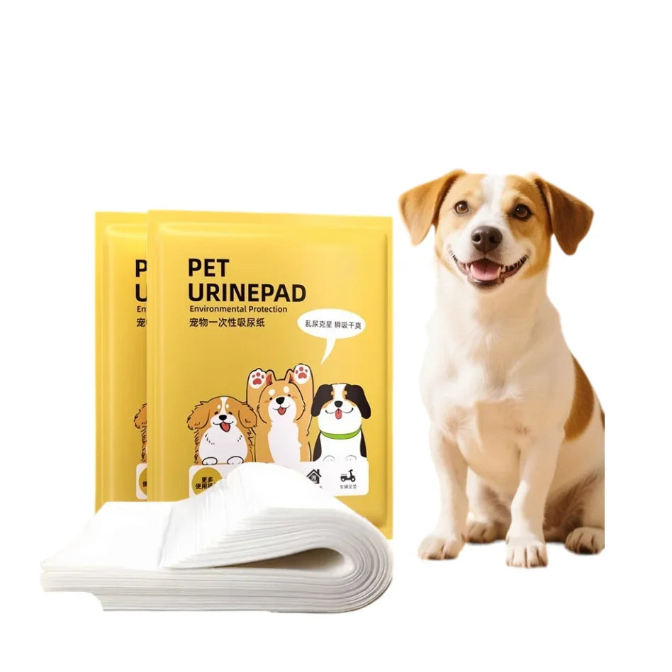 100 Pack Super Absorbent Dog Pee Pads Quick Drying Disposable Pet Urine Pads for Puppy Cat Potty Training Travel
