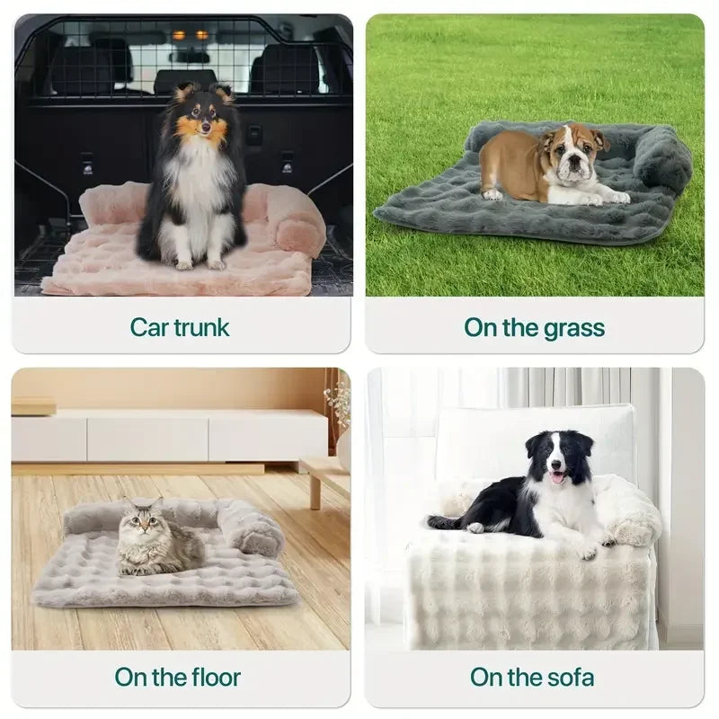 New Faux Rabbit Fur Large Dog Mat Cat Bed Pet Mattress Fun Luxury Plush Pet Bed Suitable for Small To Medium Dogs and Cats