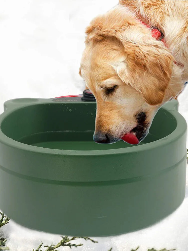 Electric Dog Water Bowl Green Heated Dog Bowl for Pet Dog Electric Dog Water Bowl Heated Dog Bowl Thermal Dog Bowl