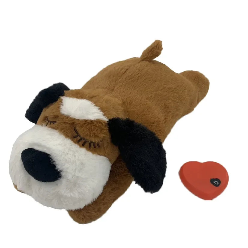 Pet Anxiety Relief Sleep Toy, Dog Interactive Plush Heartbeat Toy, Cat Soothing Companion Toy, Pet Stuffed Toy