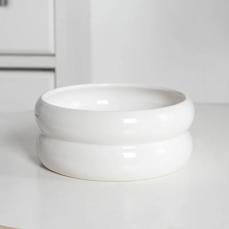 Small Dogs Ceramic Bowl Nordic Cat Food Water Feeders Cute Pet Feeding Supplies Puppy Kitten Drinking Eating Accessories