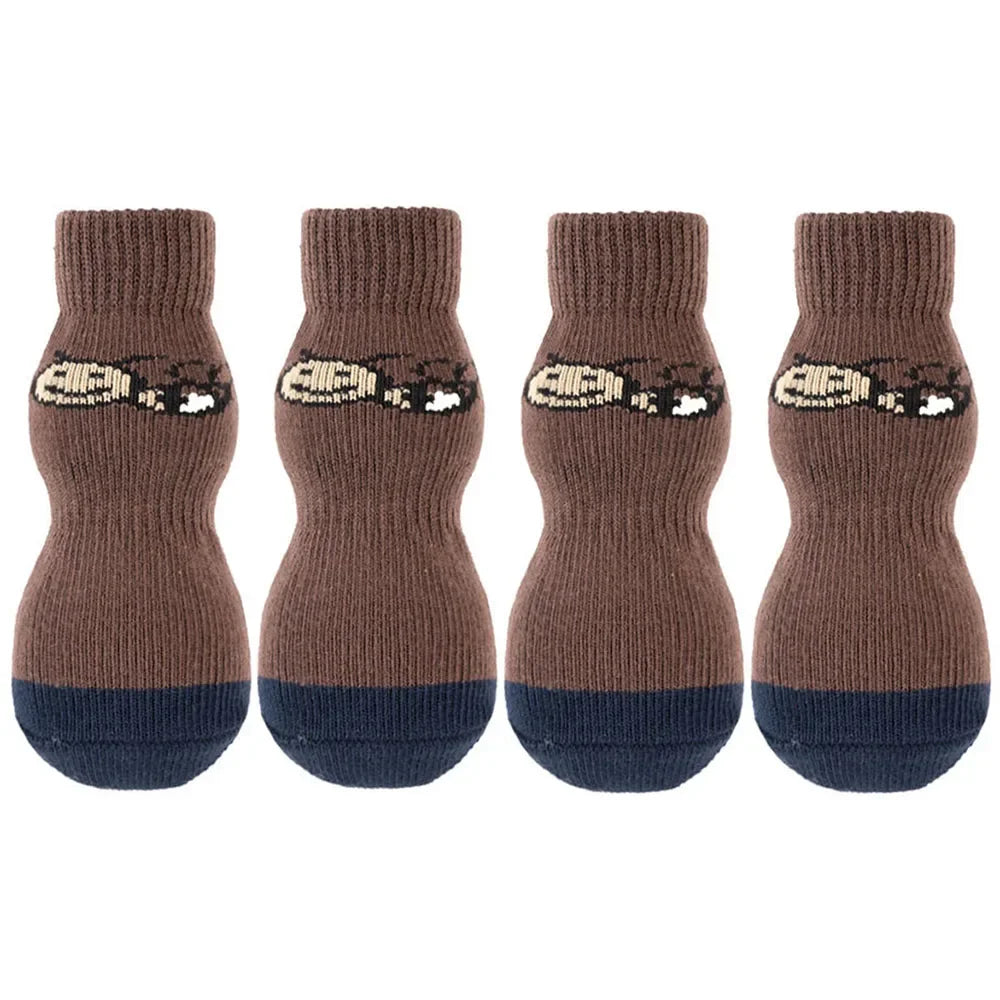 2XL-5XL Large Dogs Traction Control Cotton Socks Indoor Dog Nonskid Knit Socks for Labrador Pitbull Rottweiler German shepherd