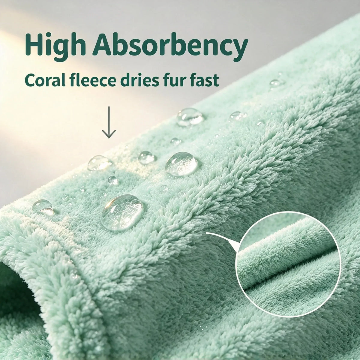 Pet Bathrobe for Small & Medium Dogs, Soft Absorbent Towel Robe, Full Wrap, Teddy Schnauzer, Pet Supplies