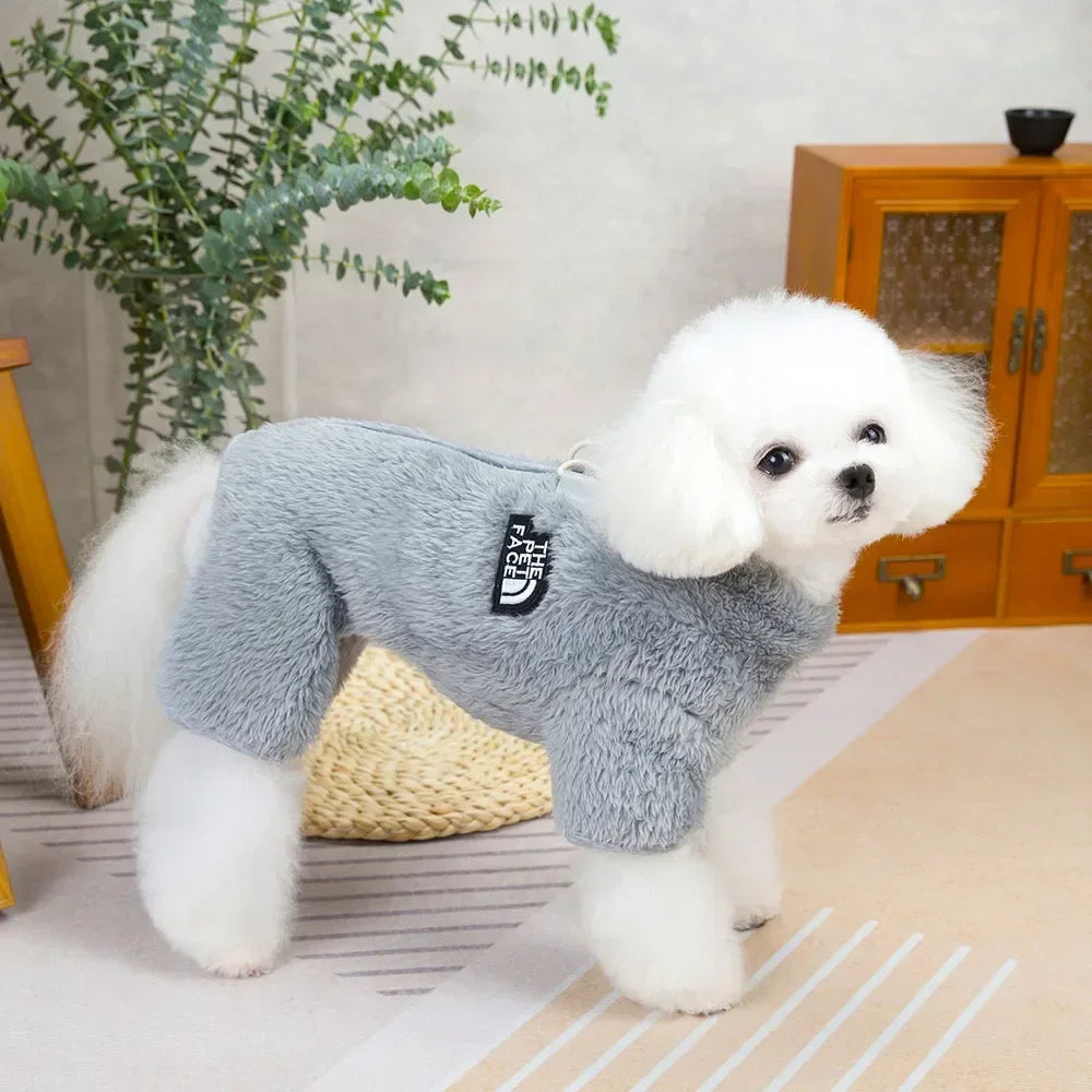 Fleece Dog Sweaters for Small Dogs Boy Girl Dog Clothes Winter Warm Pet Pajamas Pjs Jumpsuit Dog Outfits Onesies for Chihuahua
