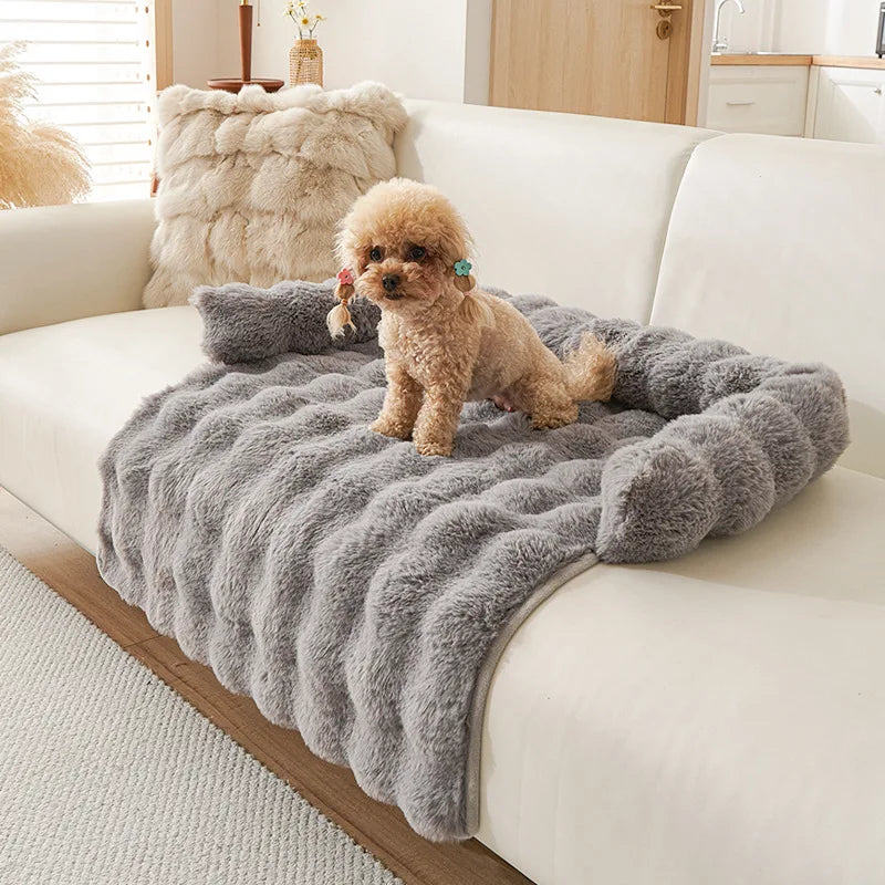 New Faux Rabbit Fur Large Dog Mat Cat Bed Pet Mattress Fun Luxury Plush Pet Bed Suitable for Small To Medium Dogs and Cats
