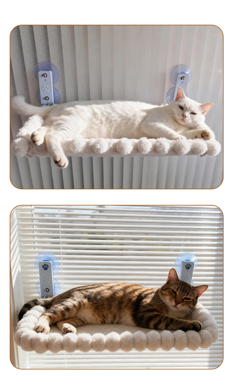 Cat Window Hammock with Strong Suction Cups – Cozy Perch for Indoor Cats