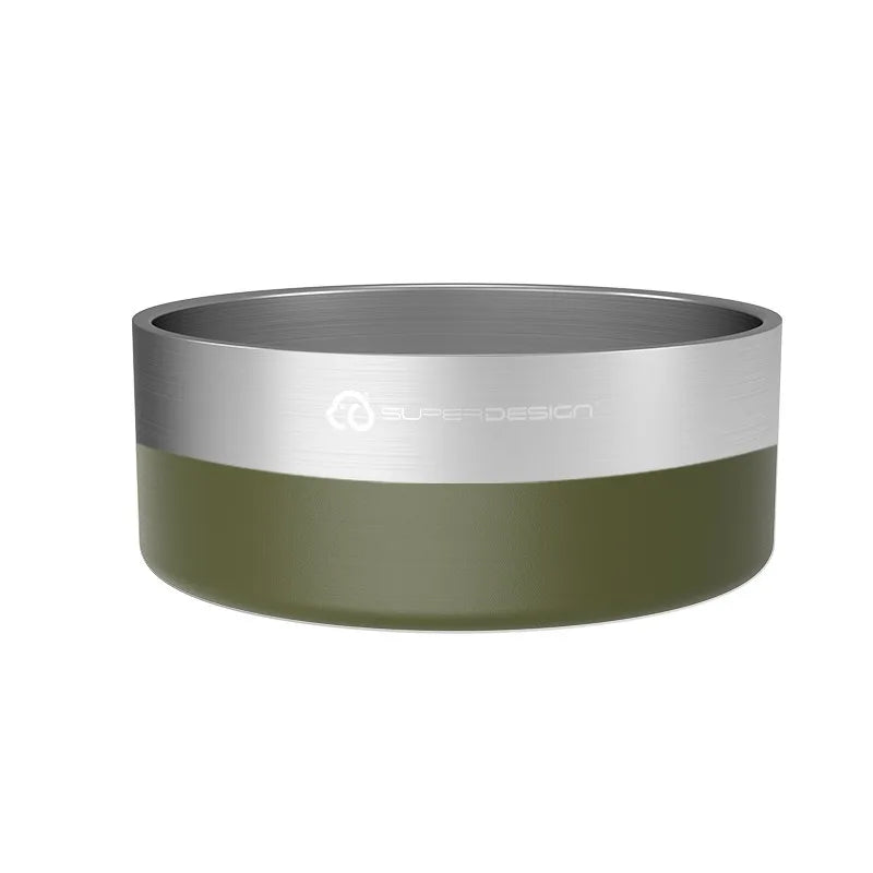 Dog Bowl for Food and Water Stainless Steel Pet Feeding Bowl Durable Non-Skid Double Wall Insulated  for Small Medium Large Pets
