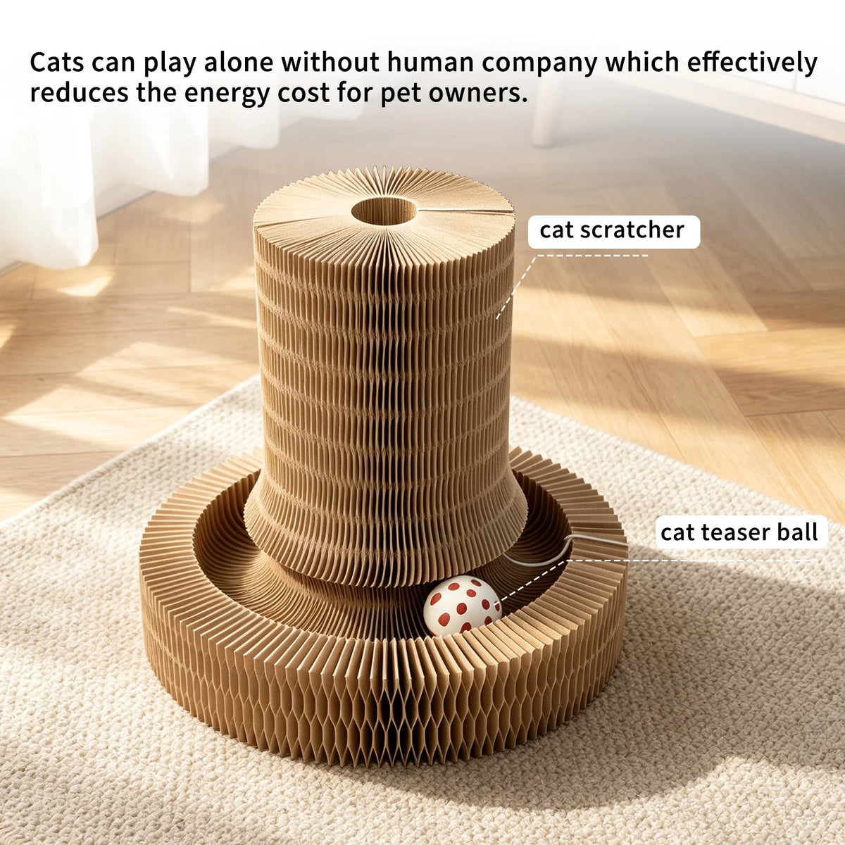 Cat Accordion Magic Organ Cat Scratching Board Cat Toy Ball Scratch Pad Cat Scratcher Kitty Kurlz Cat Toy