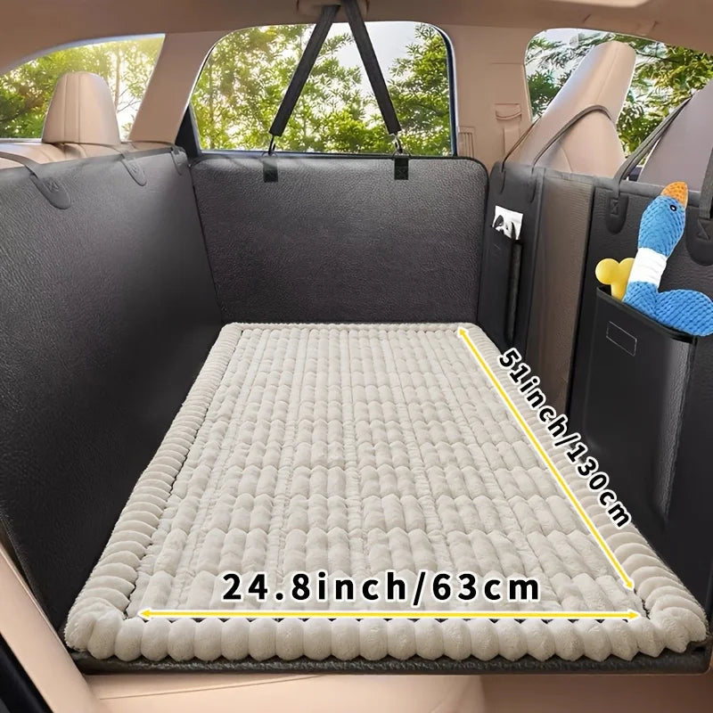 Car Rear Seat Pet Cover Dog Mat Waterproof Nonslip Backseat Protector Hammock Vehicles Suv Sedan Truck Travel Pet Bed Cushion