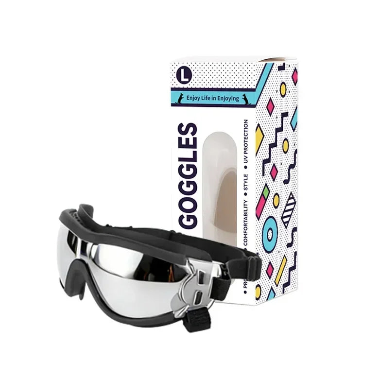 IN Stock Anti-UV Dog Sunglasses Breathable Vent Pet Goggles Windproof Waterproof for Car Riding Beach Outdoor Dogs S M L Sizes