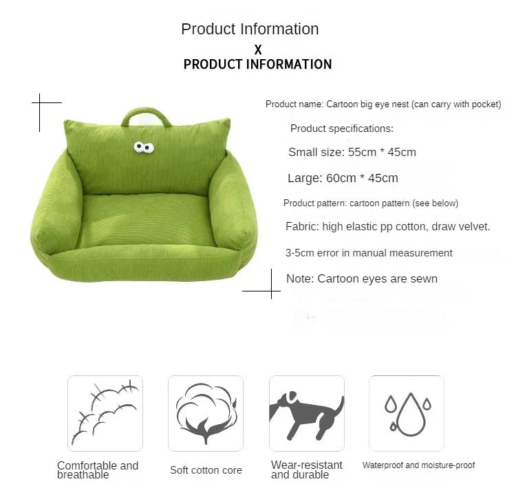Puppy Special Sofa Kennel Winter Warm Pet Internet Celebrity Cat Nest Small Dog Sleeping Mat Cushion Winter Bed