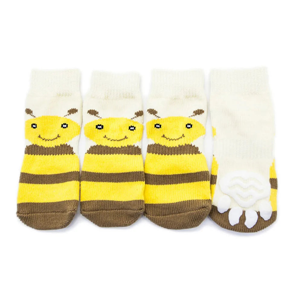 2XL-5XL Large Dogs Traction Control Cotton Socks Indoor Dog Nonskid Knit Socks for Labrador Pitbull Rottweiler German shepherd