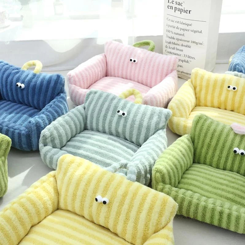 Puppy Special Sofa Kennel Winter Warm Pet Internet Celebrity Cat Nest Small Dog Sleeping Mat Cushion Winter Bed
