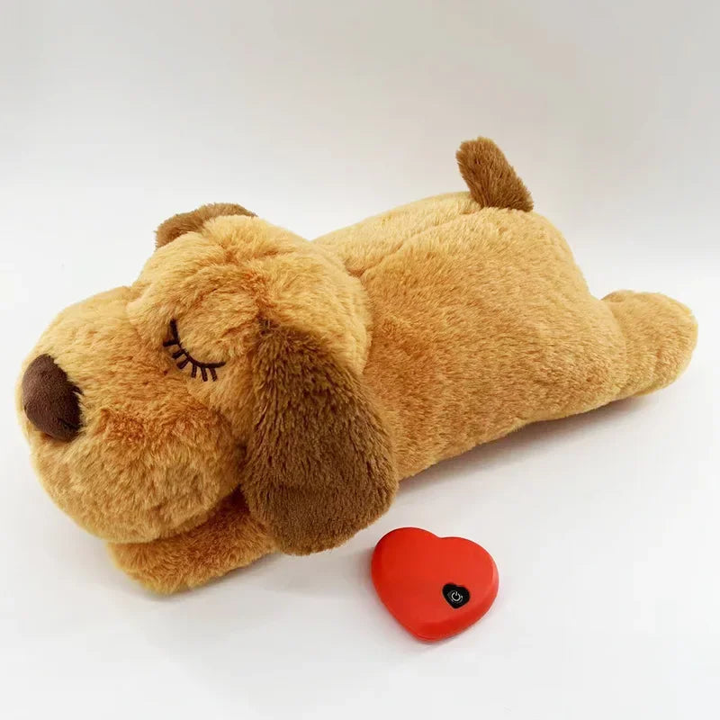Pet Anxiety Relief Sleep Toy, Dog Interactive Plush Heartbeat Toy, Cat Soothing Companion Toy, Pet Stuffed Toy