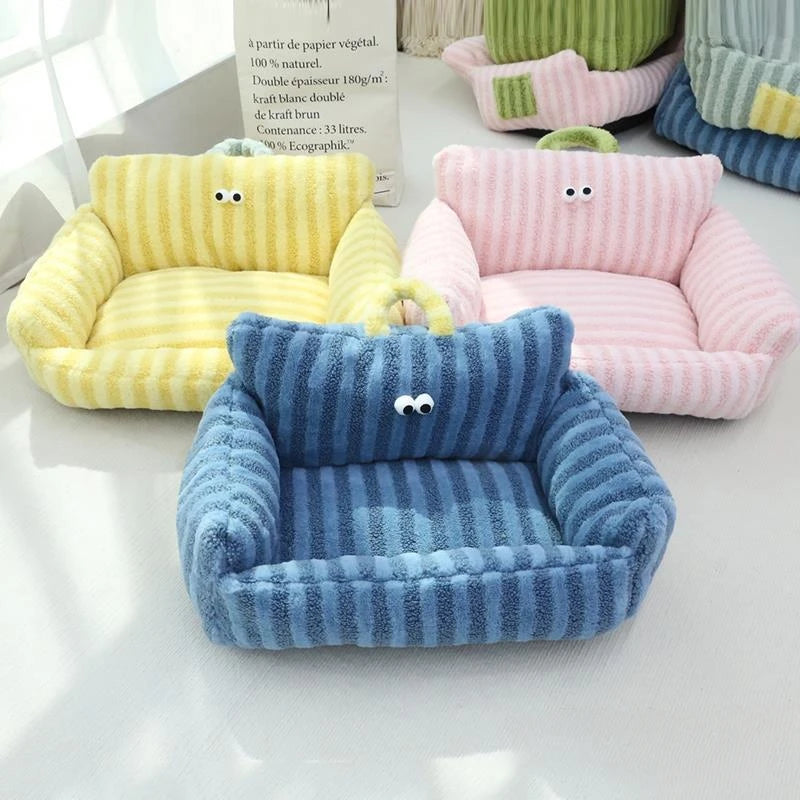 Puppy Special Sofa Kennel Winter Warm Pet Internet Celebrity Cat Nest Small Dog Sleeping Mat Cushion Winter Bed