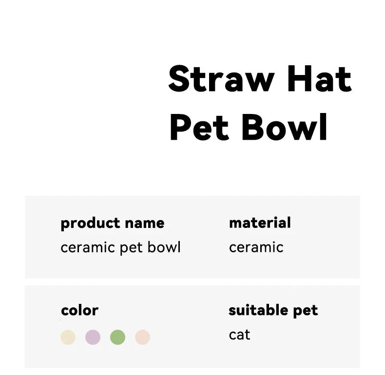 Cat Ceramic Bowl Small Dogs Double Food Water Bowls Pet Elevated Height Adjustable Drinking Eating Bowls with Wooden Stand