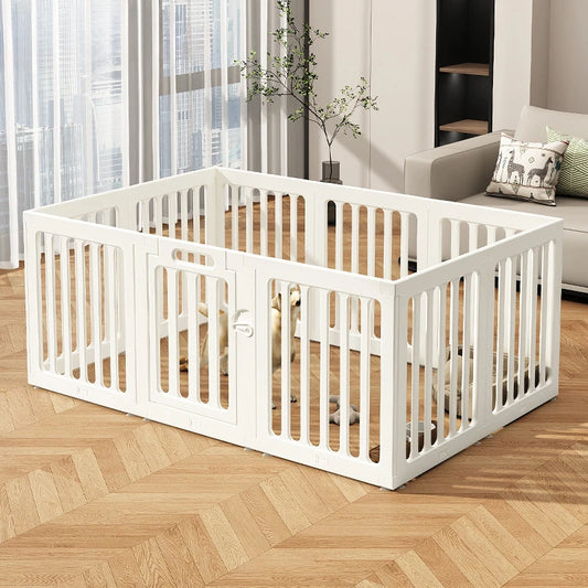 Height 60cm Pet Fence Large Space Puppy Fence Indoor Isolation Washable Household Dog Fence Double Suction Cup Safety Dog Cage