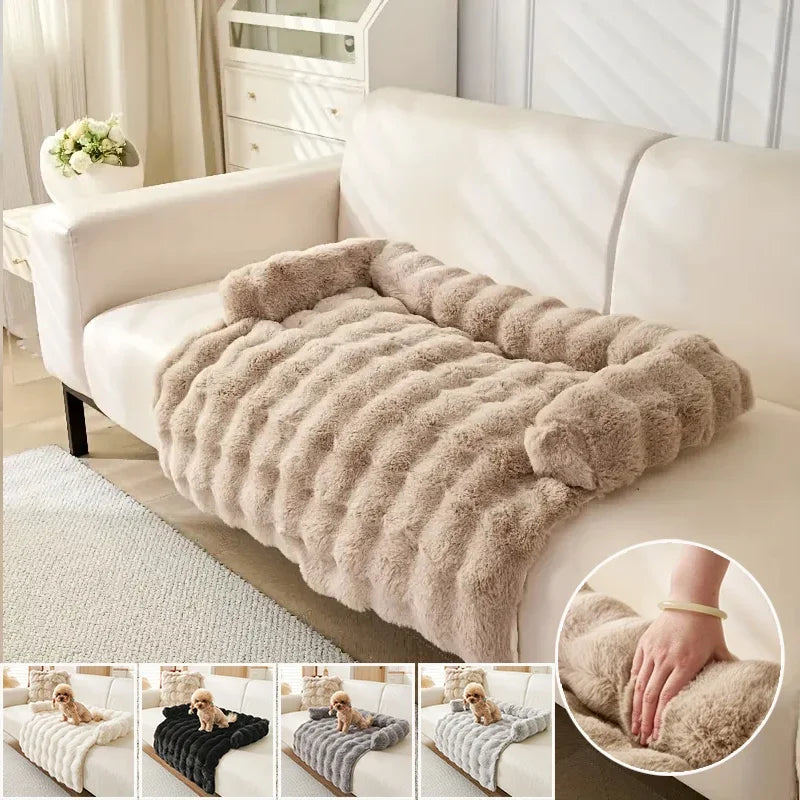 New Faux Rabbit Fur Large Dog Mat Cat Bed Pet Mattress Fun Luxury Plush Pet Bed Suitable for Small To Medium Dogs and Cats