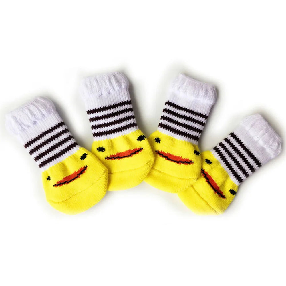Dog Socks for Small Medium Dogs Non Skid Pet Puppy Grip Socks Paw Protectors Indoor Traction Control Socks for Hardwood Floor