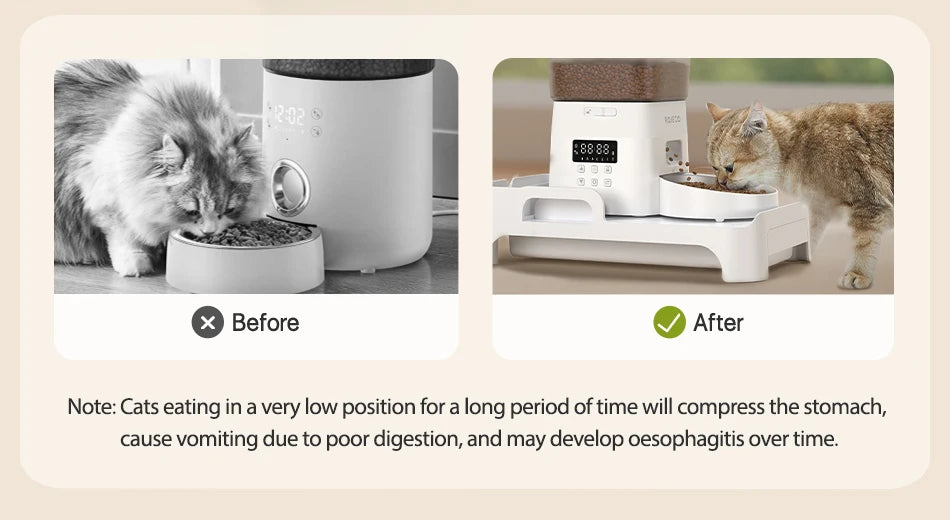 ROJECO Multifunction Feeder Elevated Bracket Pet Single and Double Bowl Food Dispenser Adjustable Height Size For Cat Dog Feeder