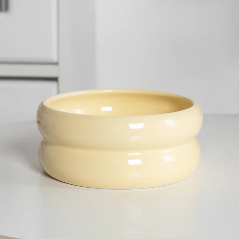 Small Dogs Ceramic Bowl Nordic Cat Food Water Feeders Cute Pet Feeding Supplies Puppy Kitten Drinking Eating Accessories