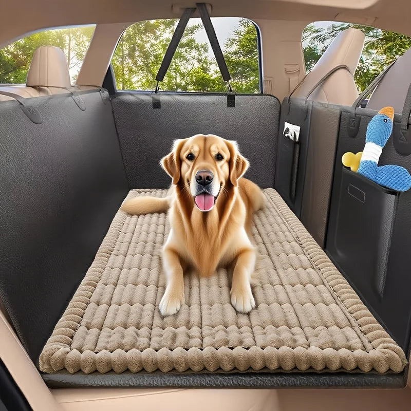 Car Rear Seat Pet Cover Dog Mat Waterproof Nonslip Backseat Protector Hammock Vehicles Suv Sedan Truck Travel Pet Bed Cushion