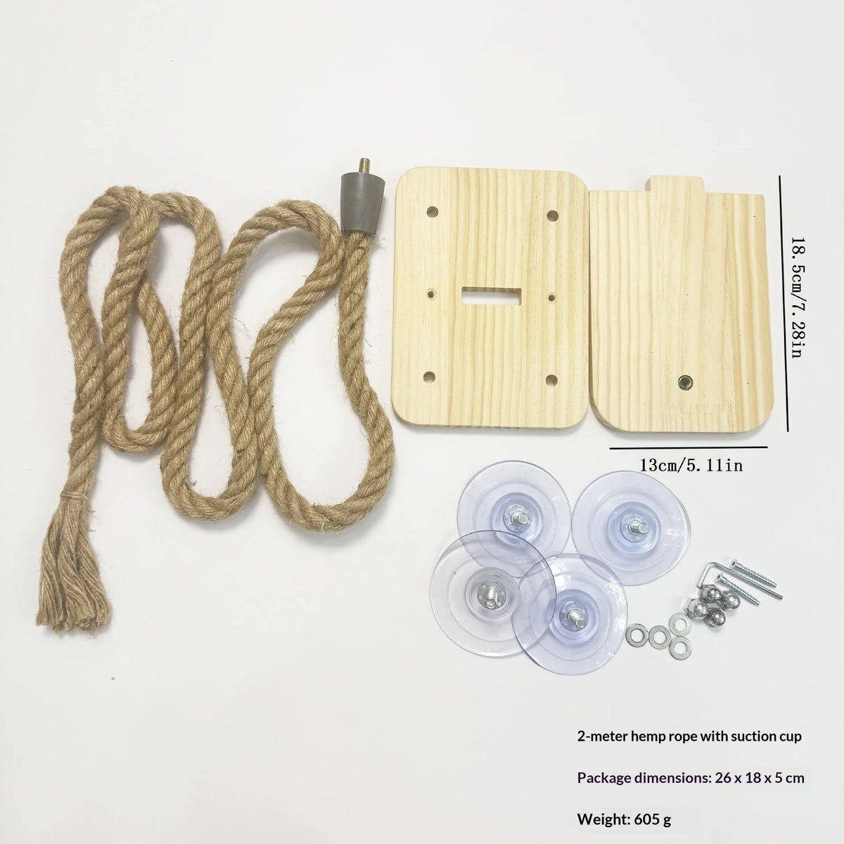 Floor To Ceiling Cat Tree Set, Sisal Rope Cat Ladder & Platform, Space Saving Cat Climbing Tower for Small Apartment