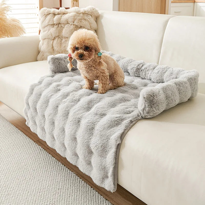 New Faux Rabbit Fur Large Dog Mat Cat Bed Pet Mattress Fun Luxury Plush Pet Bed Suitable for Small To Medium Dogs and Cats