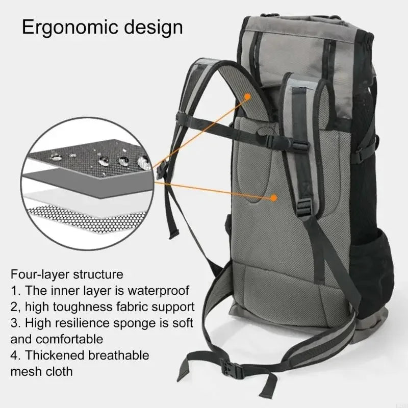 Multifunctional Hiking Pet Dog Carrier Travel Backpack Outdoor Ventilation Breathable Bicycle Motorcycle Outdoor Sport Mesh Bag