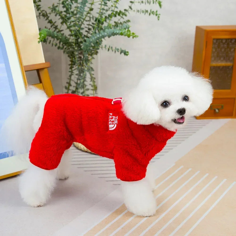 Fleece Dog Sweaters for Small Dogs Boy Girl Dog Clothes Winter Warm Pet Pajamas Pjs Jumpsuit Dog Outfits Onesies for Chihuahua