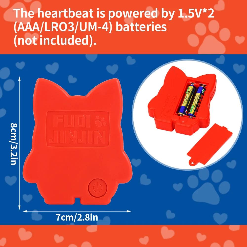 Curved Pillow Dog Heartbeat Toy for Comfort And Behavioral Training Heartbeat Stuffed Toy for Dogs And Cats